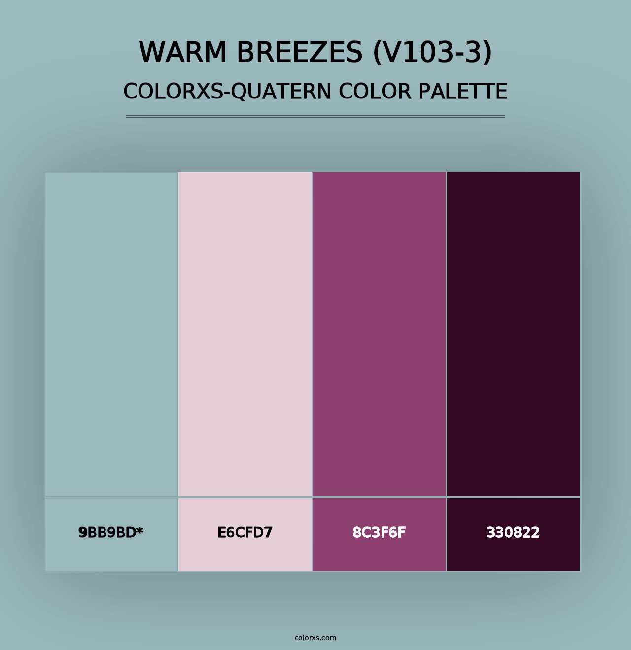 Warm Breezes (V103-3) - Colorxs Quad Palette