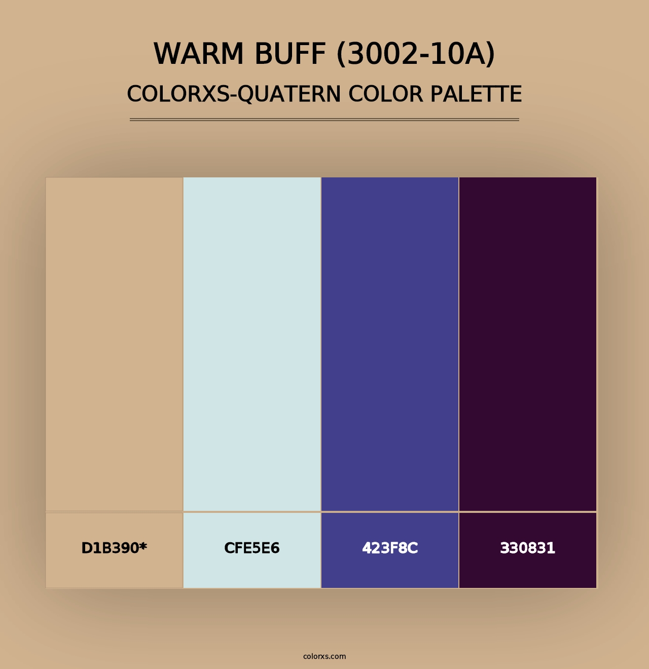 Warm Buff (3002-10A) - Colorxs Quad Palette