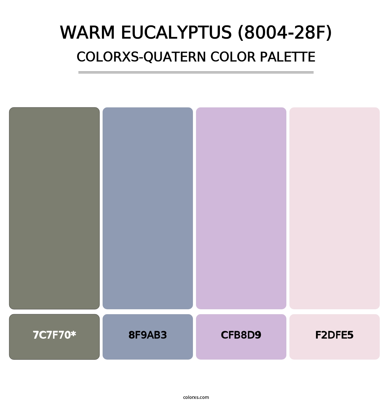 Warm Eucalyptus (8004-28F) - Colorxs Quad Palette