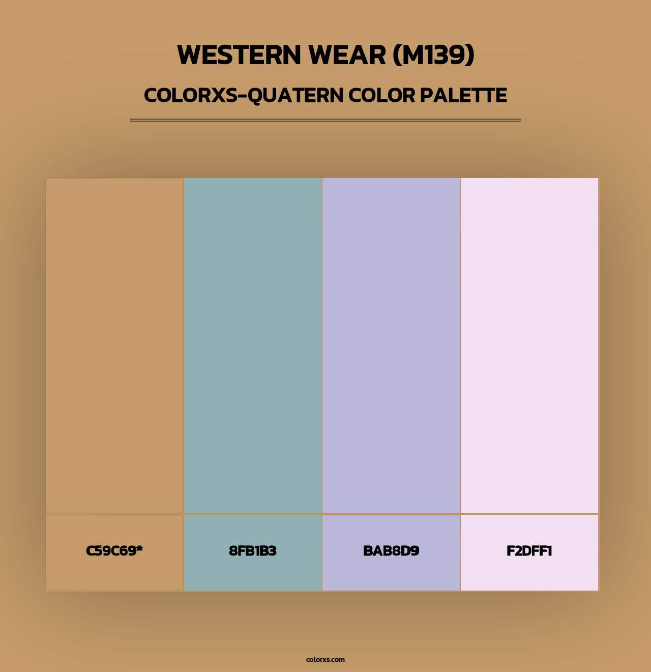 Western Wear (M139) - Colorxs Quad Palette