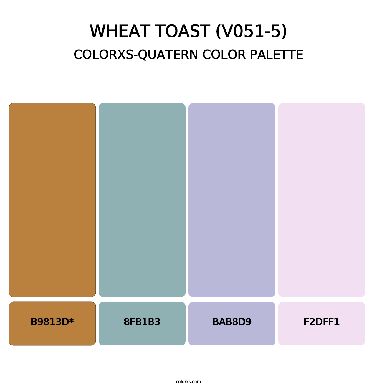 Wheat Toast (V051-5) - Colorxs Quad Palette