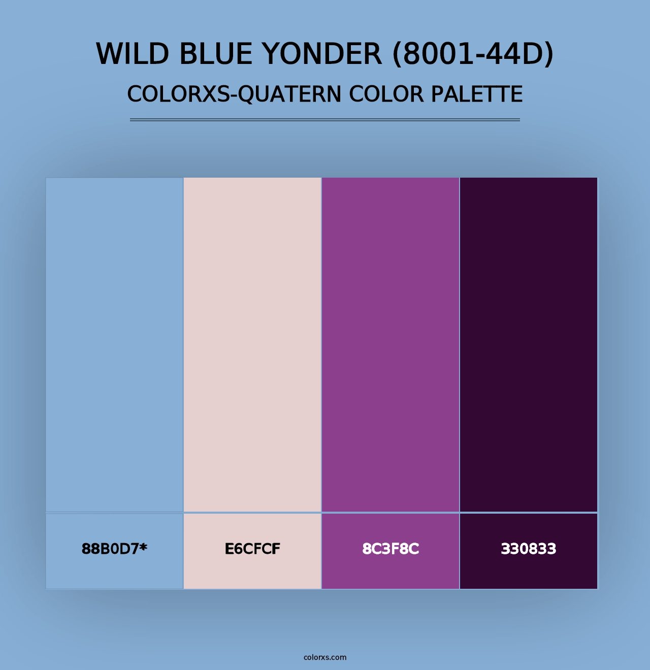 Wild Blue Yonder (8001-44D) - Colorxs Quad Palette