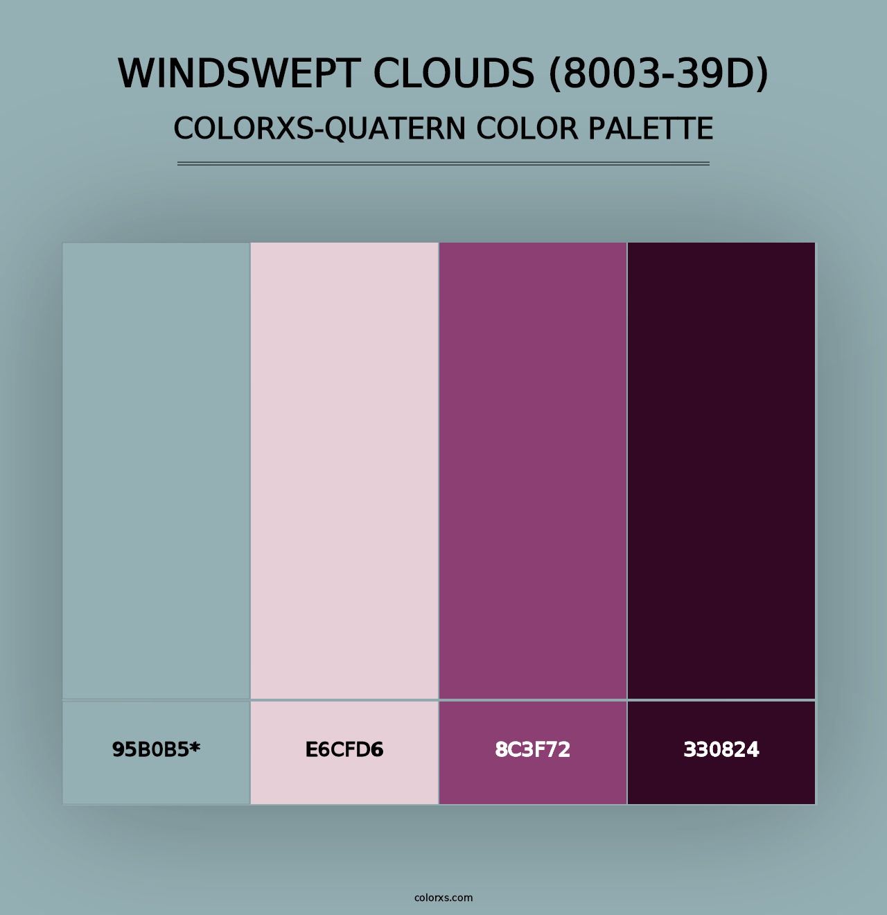 Windswept Clouds (8003-39D) - Colorxs Quad Palette