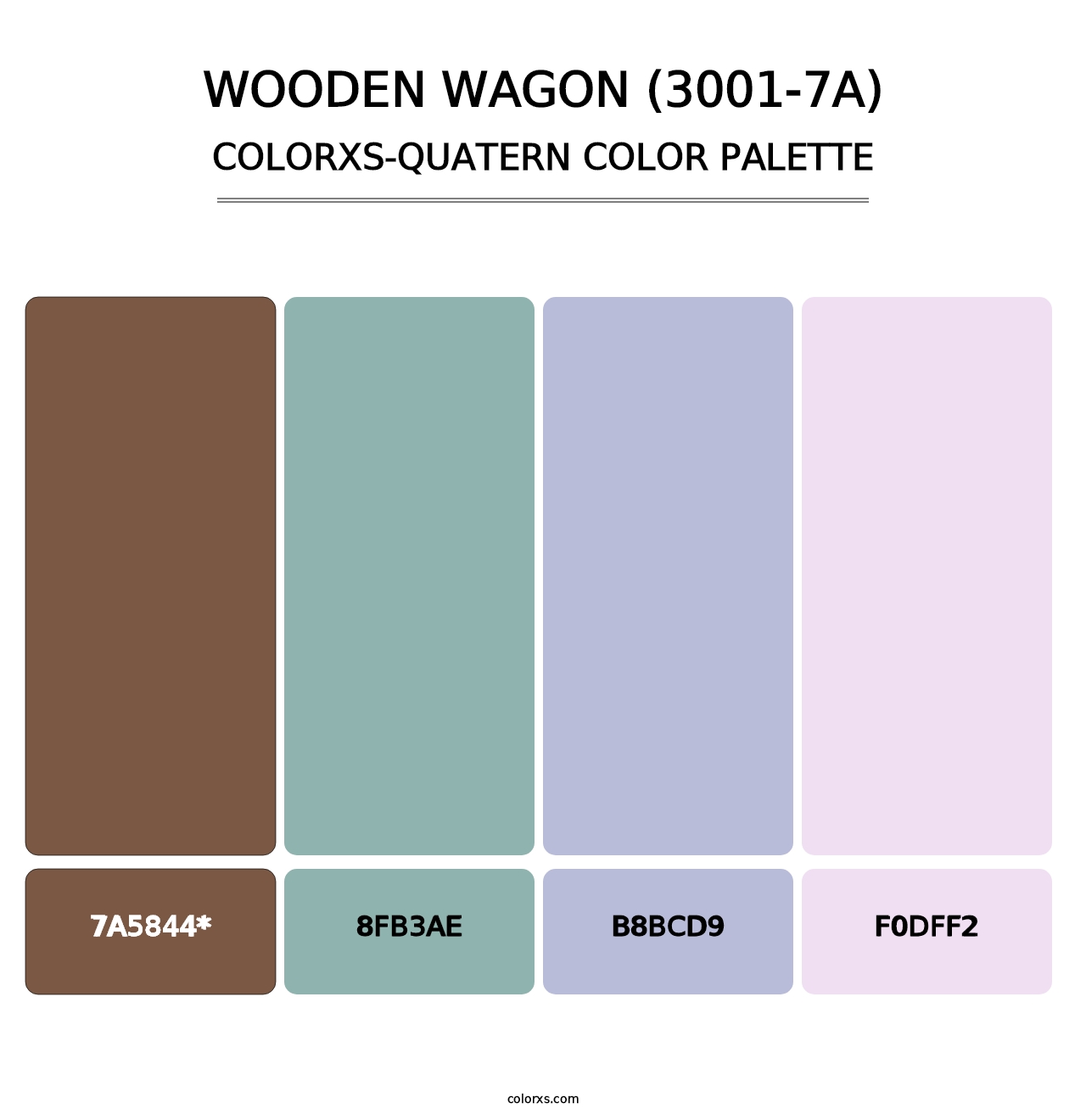 Wooden Wagon (3001-7A) - Colorxs Quad Palette