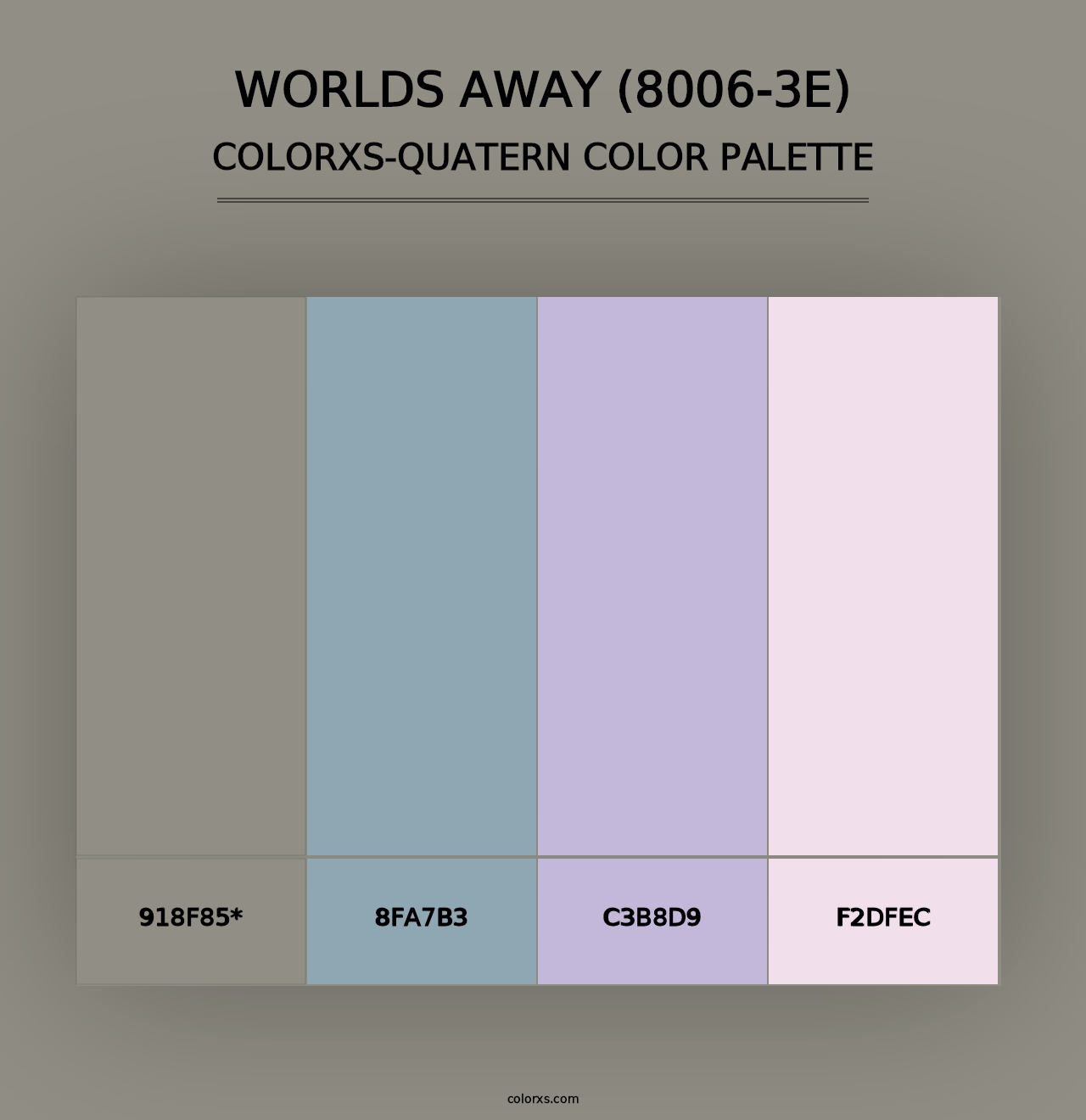 Worlds Away (8006-3E) - Colorxs Quad Palette