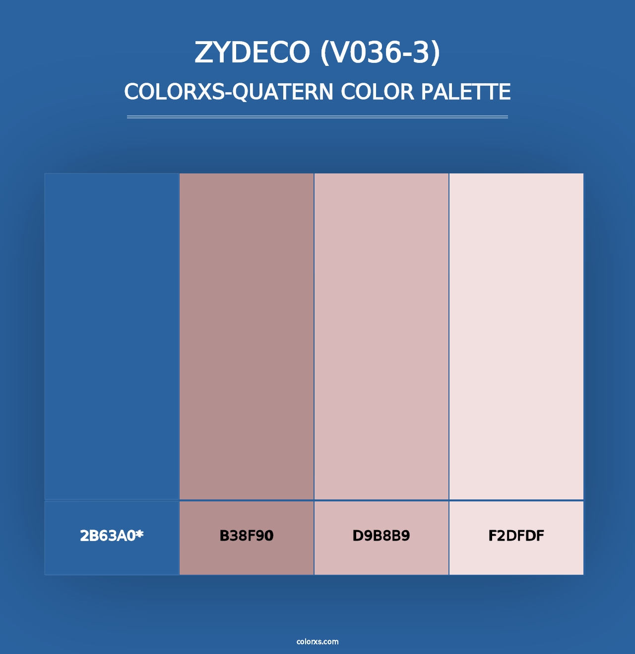 Zydeco (V036-3) - Colorxs Quad Palette