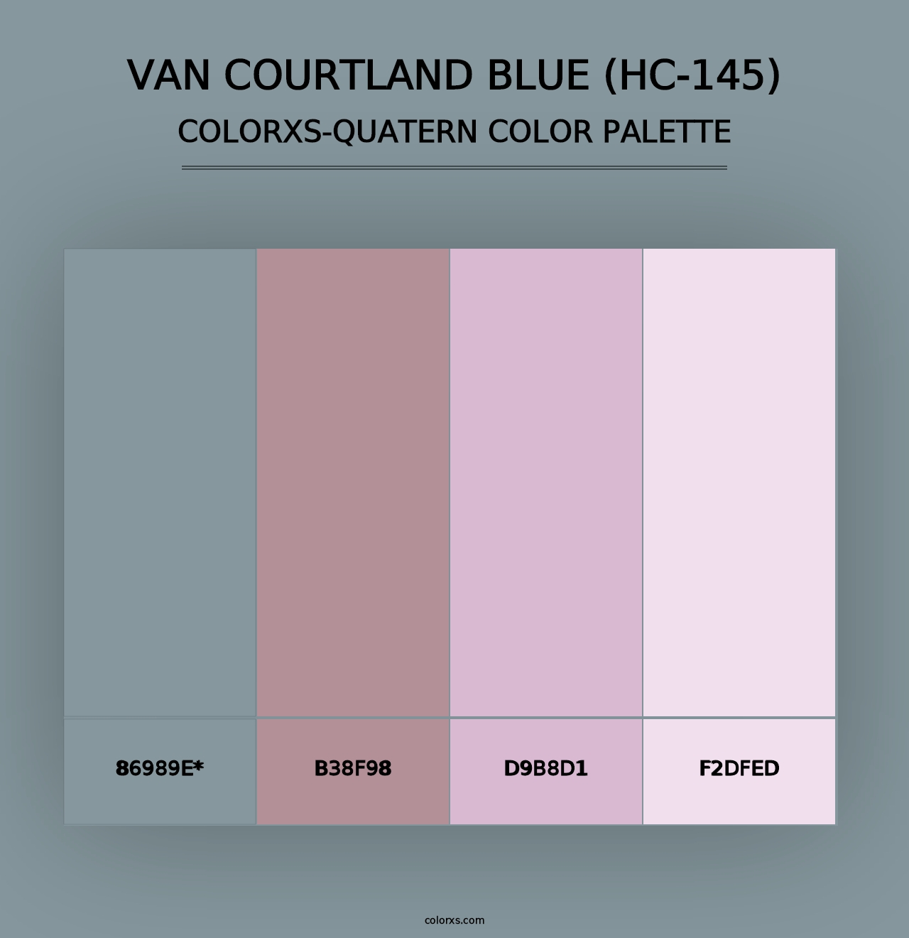 Van Courtland Blue (HC-145) - Colorxs Quad Palette