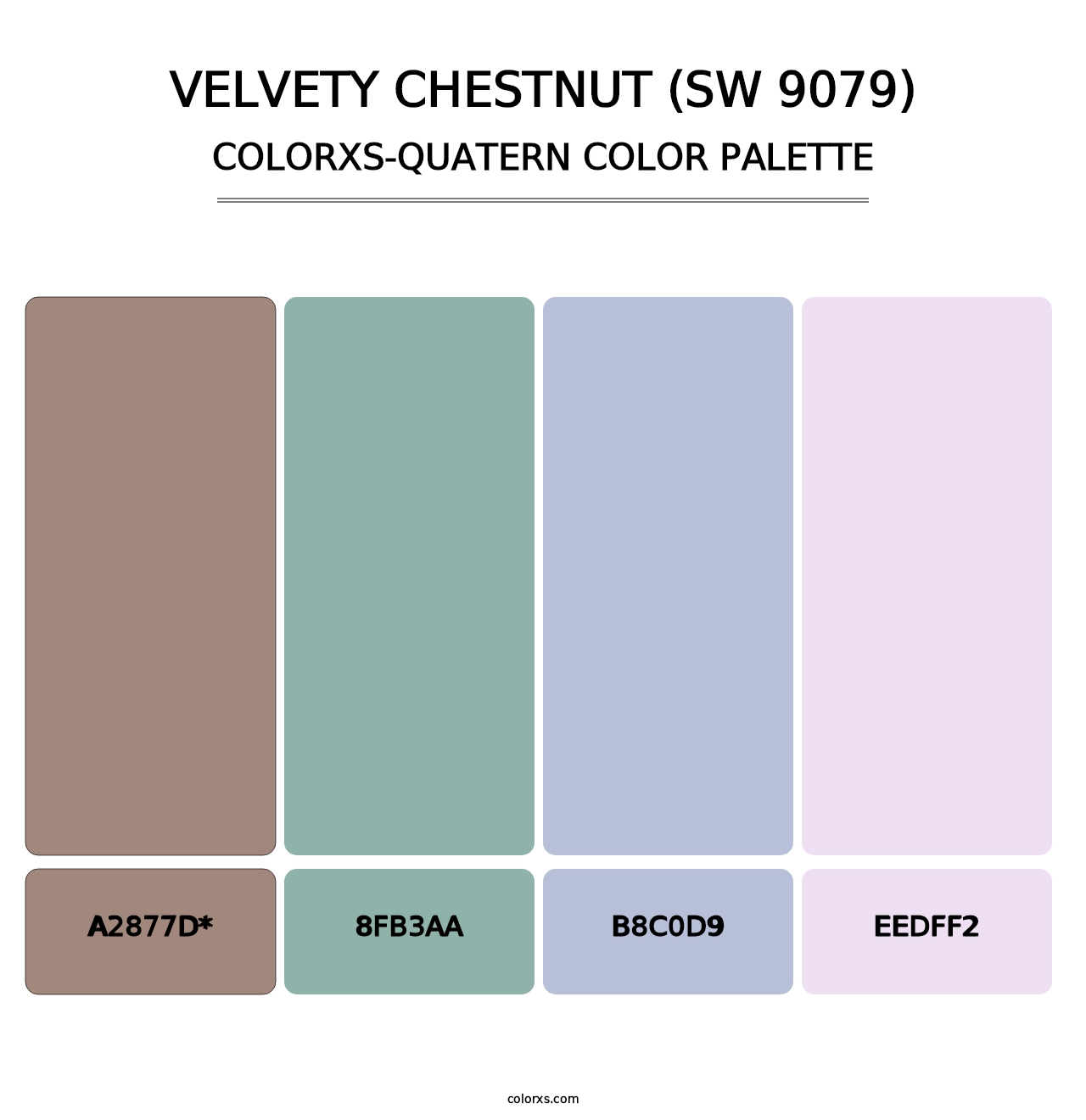 Velvety Chestnut (SW 9079) - Colorxs Quad Palette