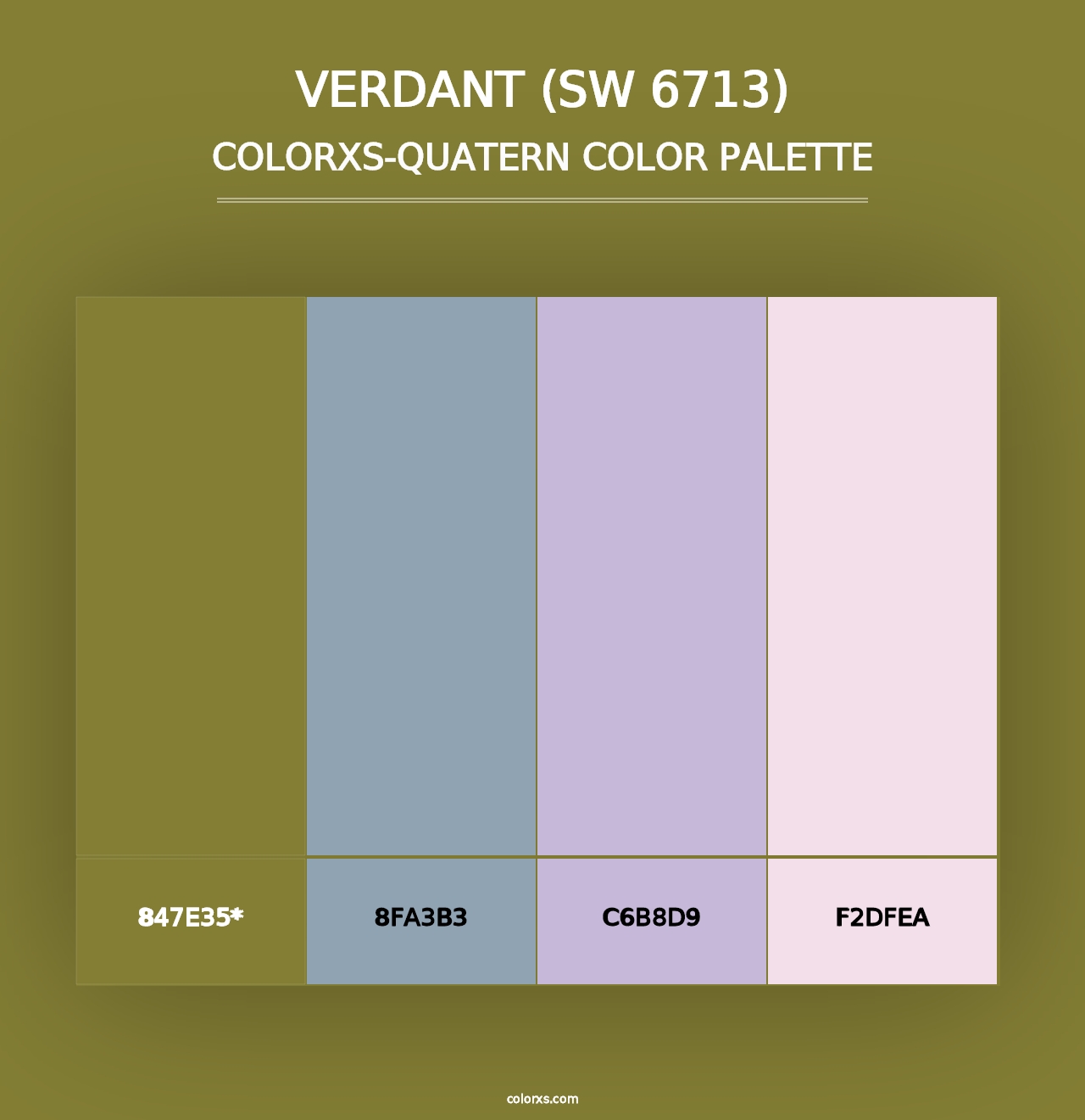 Verdant (SW 6713) - Colorxs Quad Palette