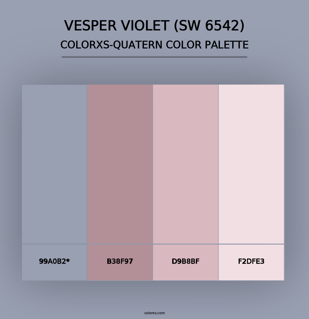 Vesper Violet (SW 6542) - Colorxs Quad Palette