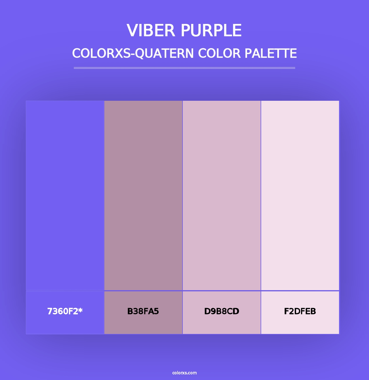 Viber Purple - Colorxs Quad Palette