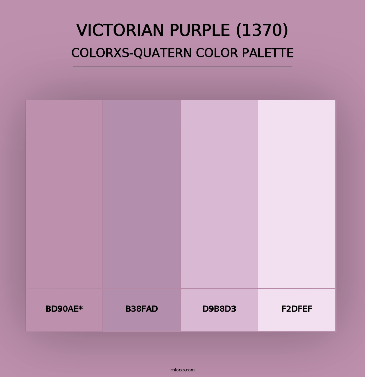 Victorian Purple (1370) - Colorxs Quad Palette