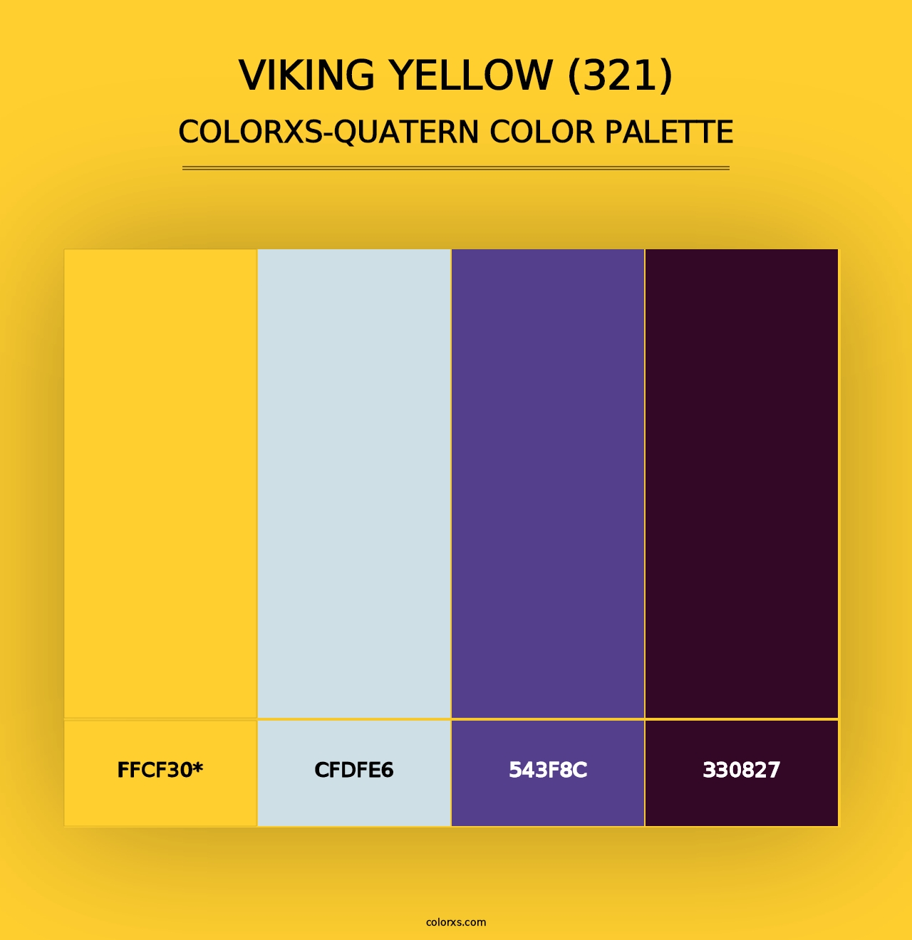 Viking Yellow (321) - Colorxs Quad Palette