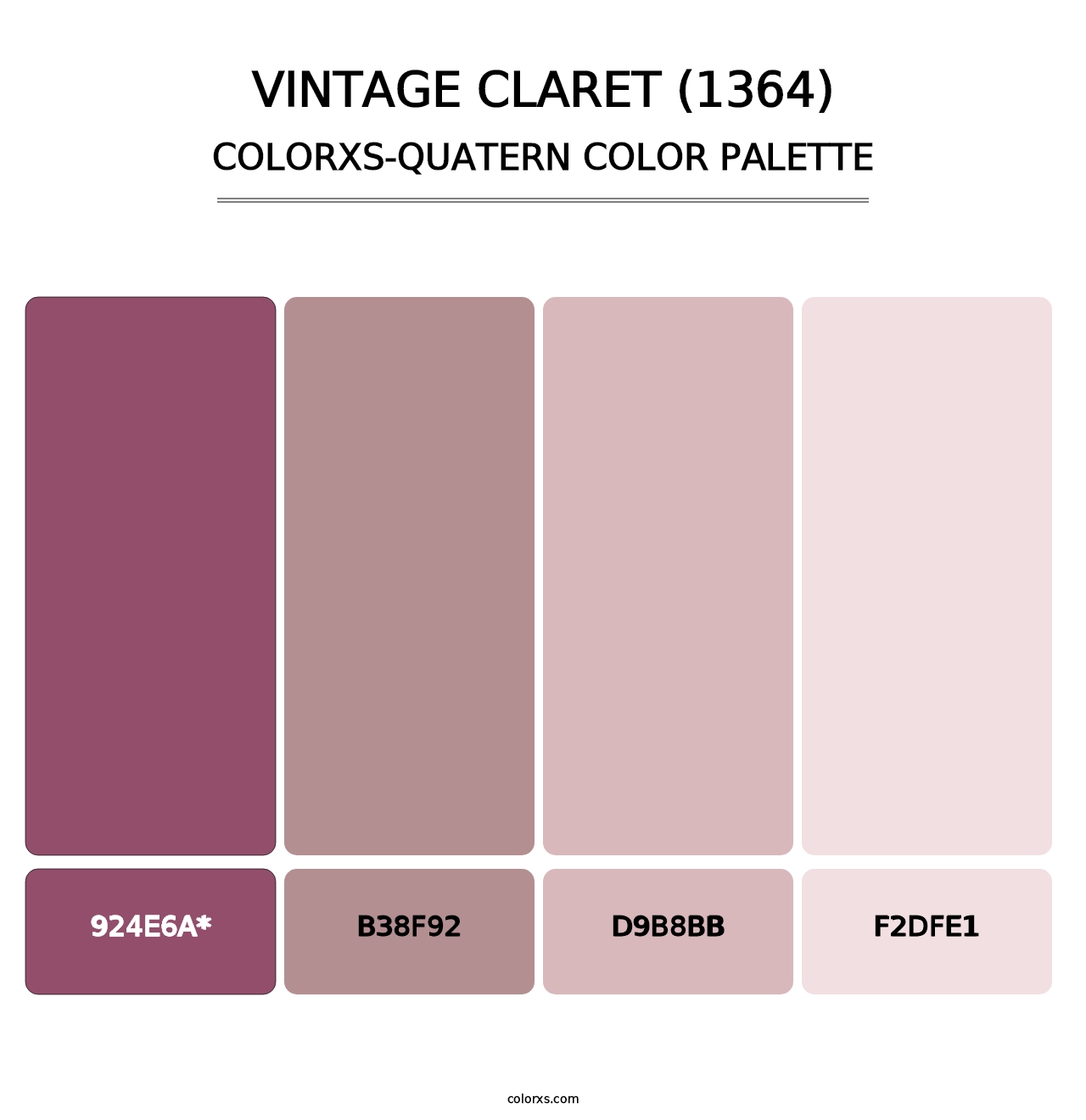 Vintage Claret (1364) - Colorxs Quad Palette