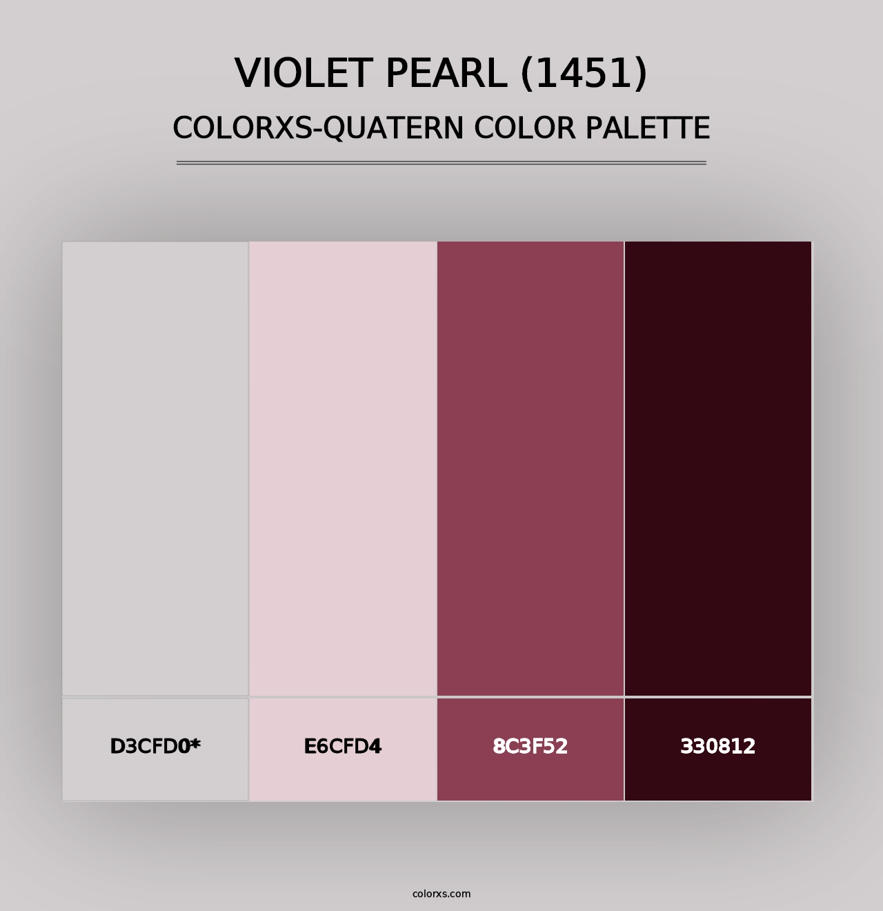 Violet Pearl (1451) - Colorxs Quad Palette