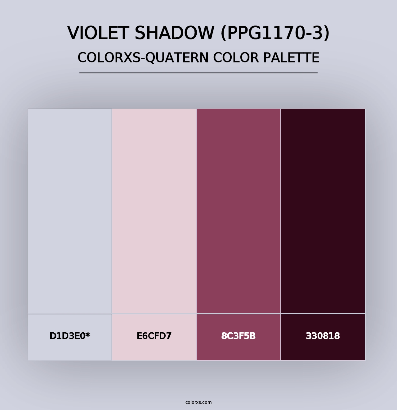 Violet Shadow (PPG1170-3) - Colorxs Quad Palette