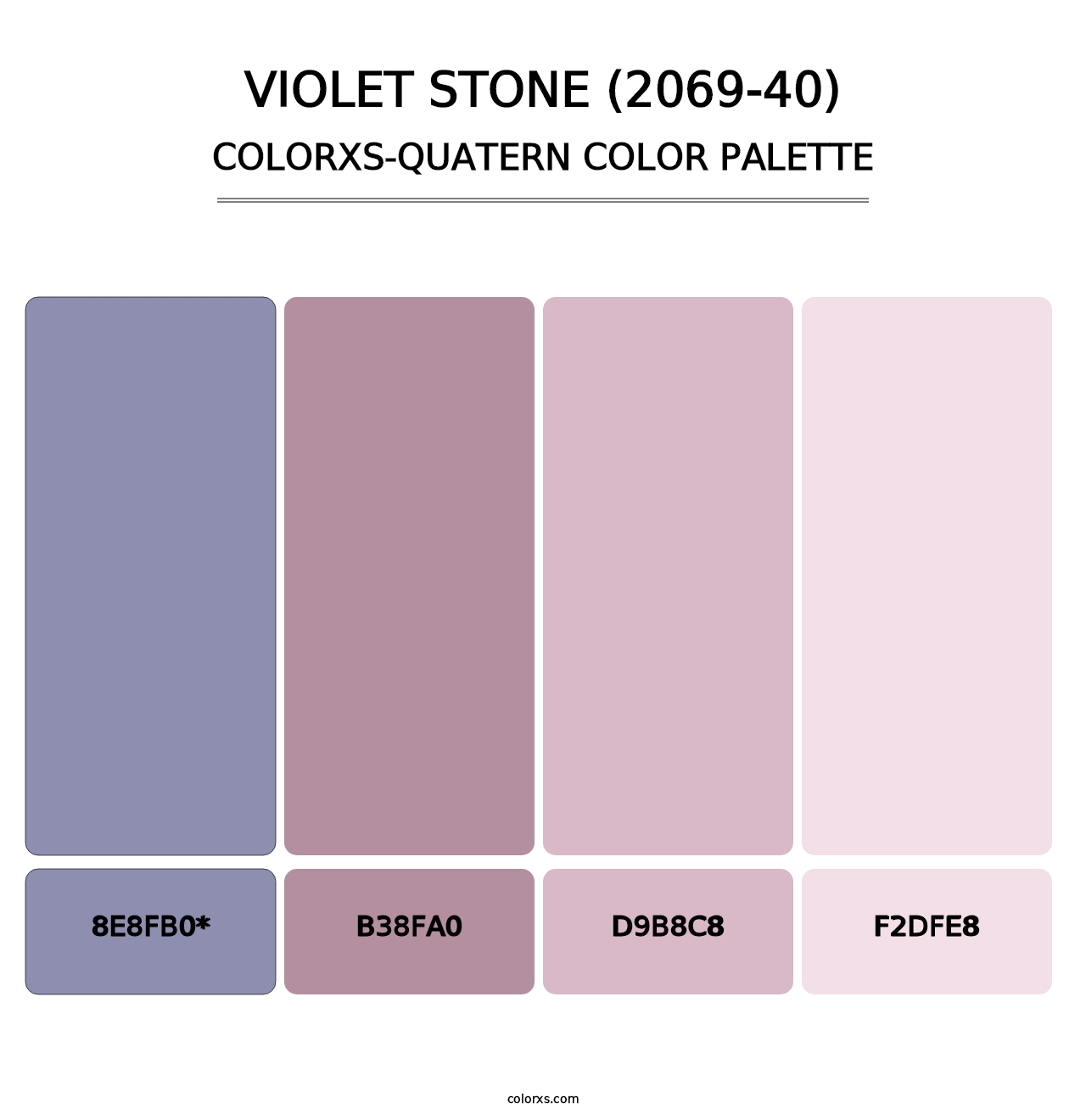 Violet Stone (2069-40) - Colorxs Quad Palette