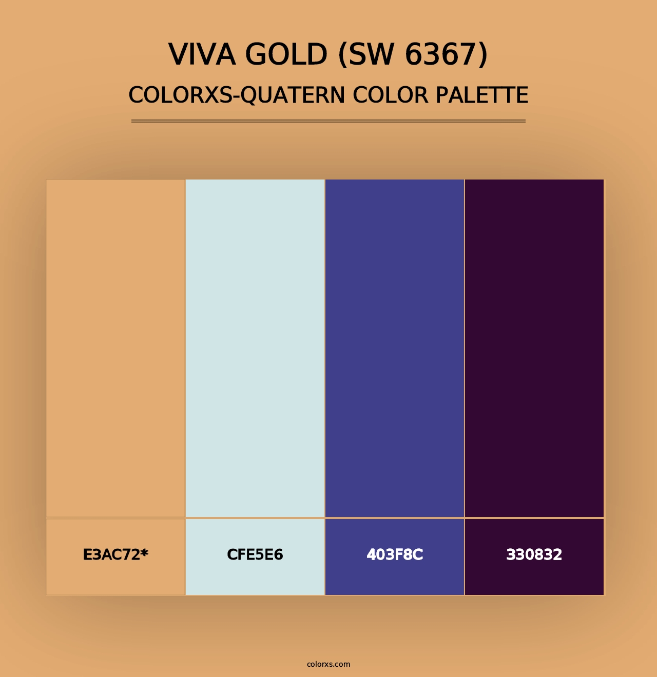 Viva Gold (SW 6367) - Colorxs Quad Palette