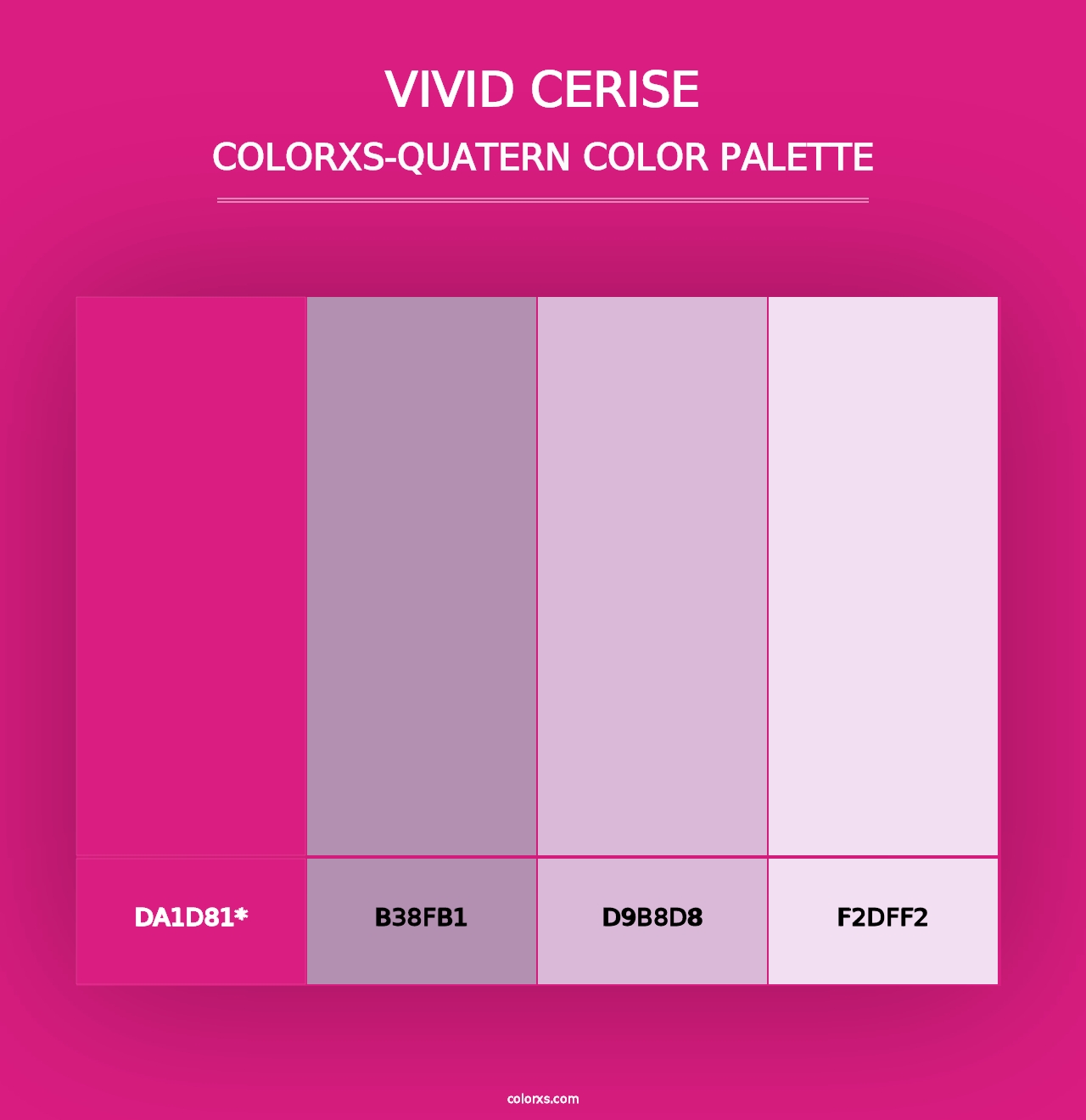 Vivid Cerise - Colorxs Quad Palette