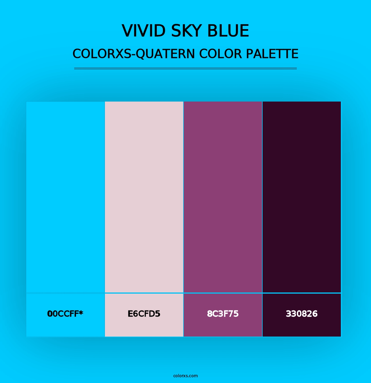 Vivid Sky Blue - Colorxs Quad Palette