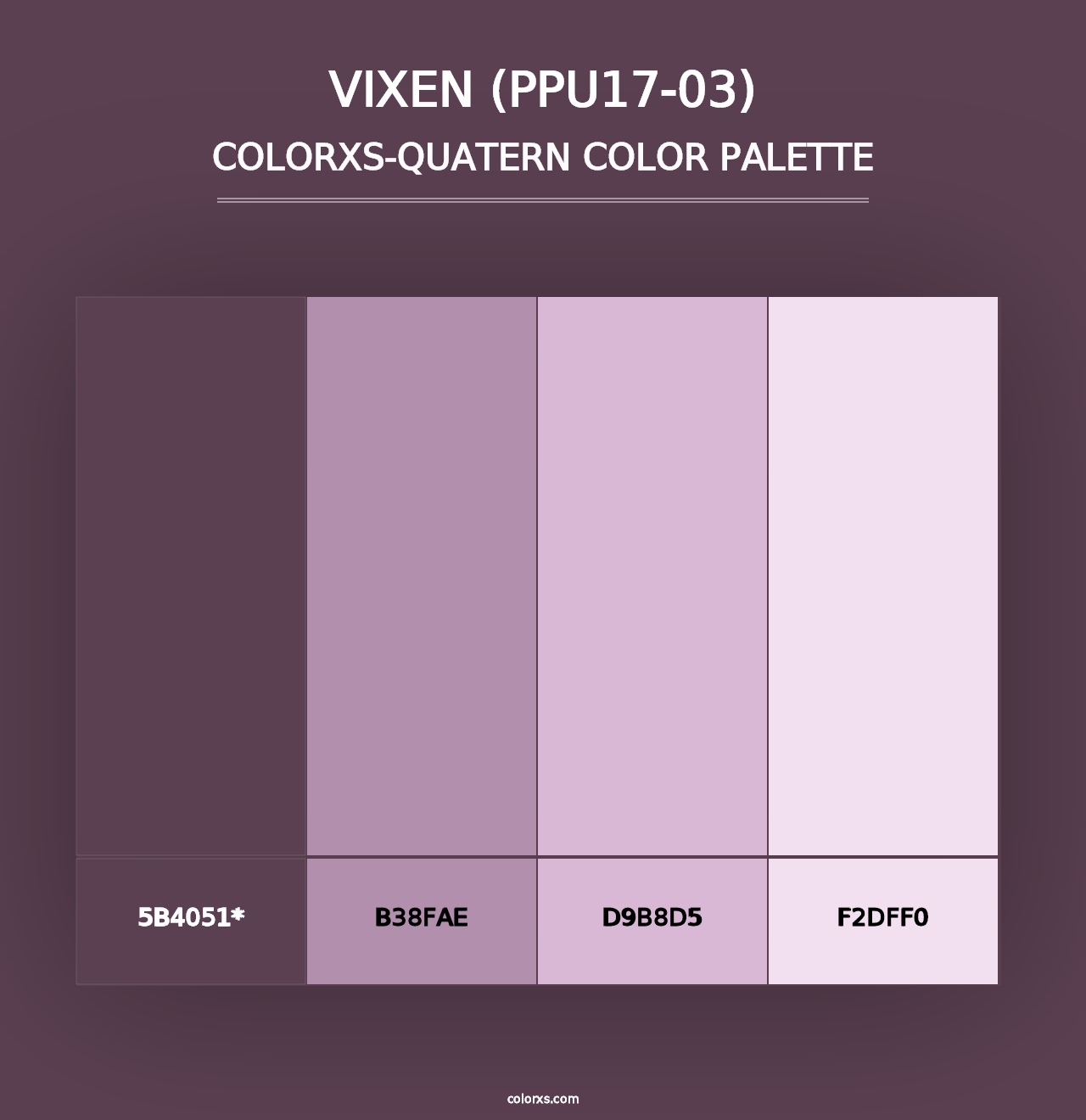 Vixen (PPU17-03) - Colorxs Quad Palette