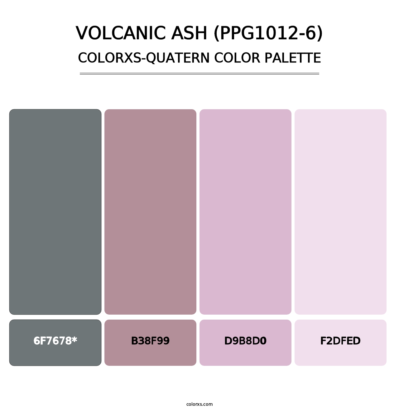 Volcanic Ash (PPG1012-6) - Colorxs Quad Palette