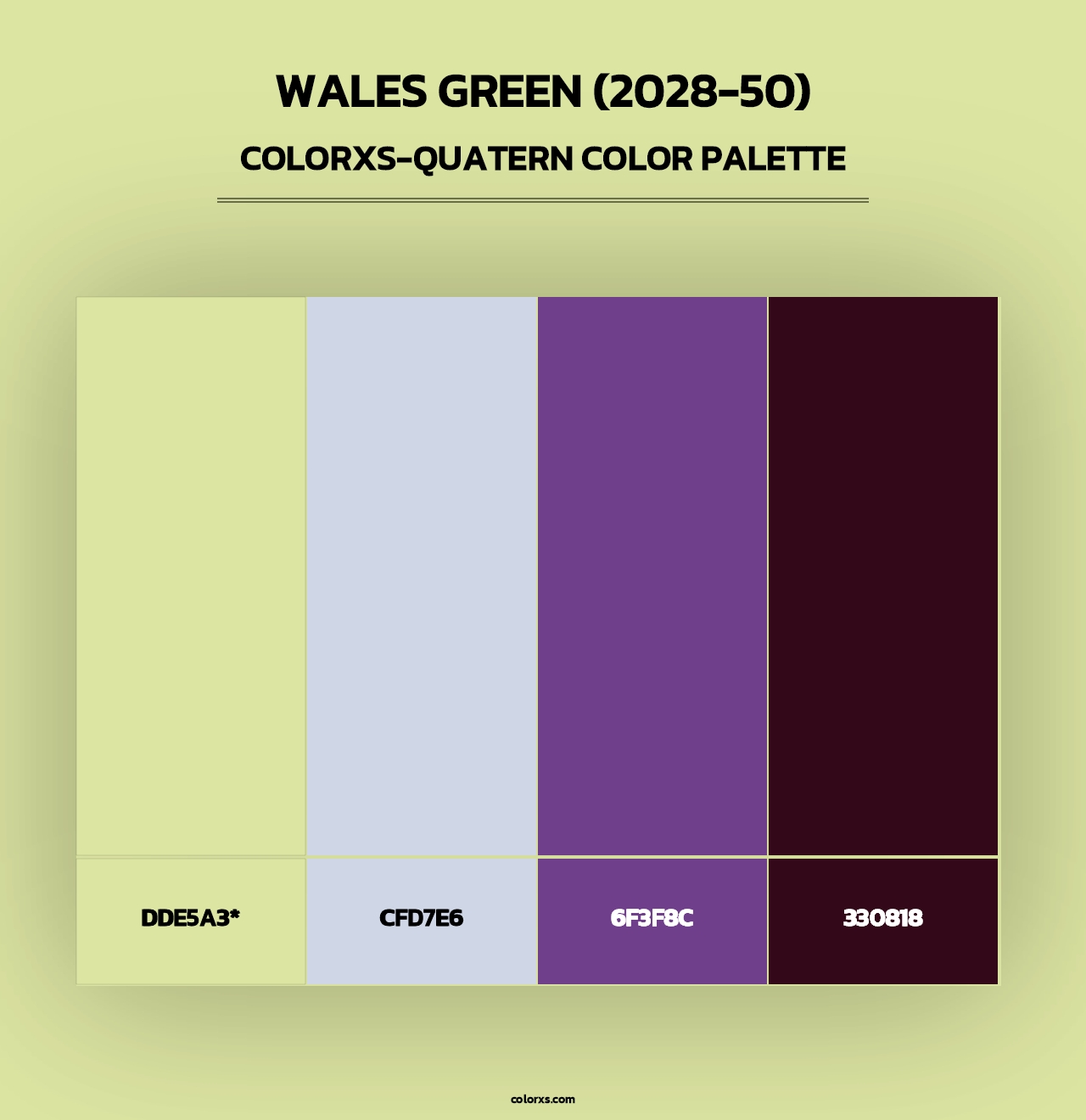 Wales Green (2028-50) - Colorxs Quad Palette