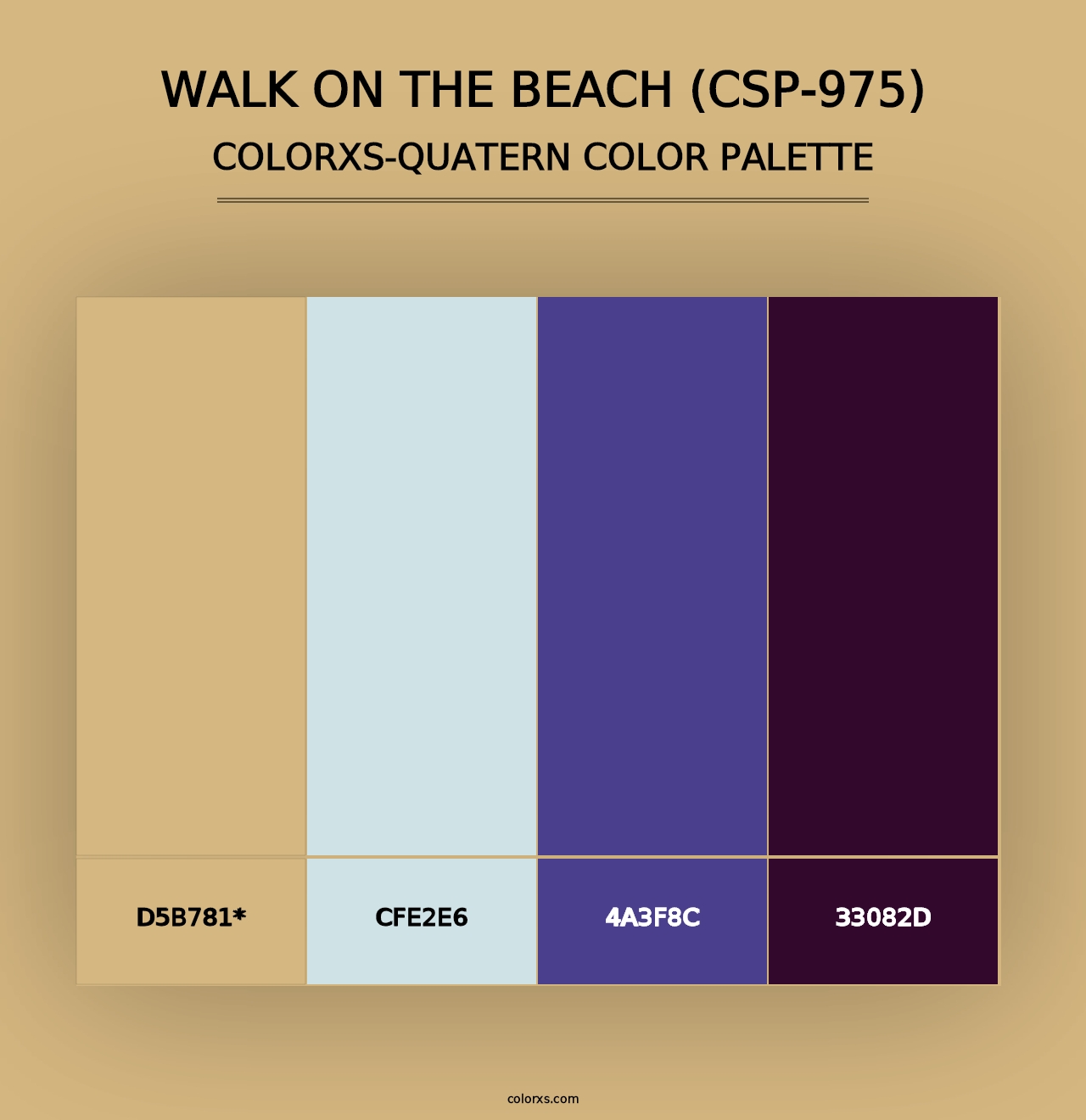 Walk on the Beach (CSP-975) - Colorxs Quad Palette