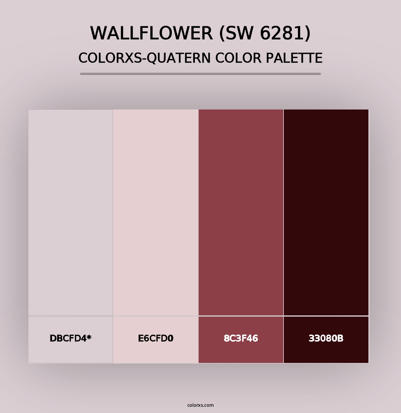 Wallflower (SW 6281) - Colorxs Quad Palette