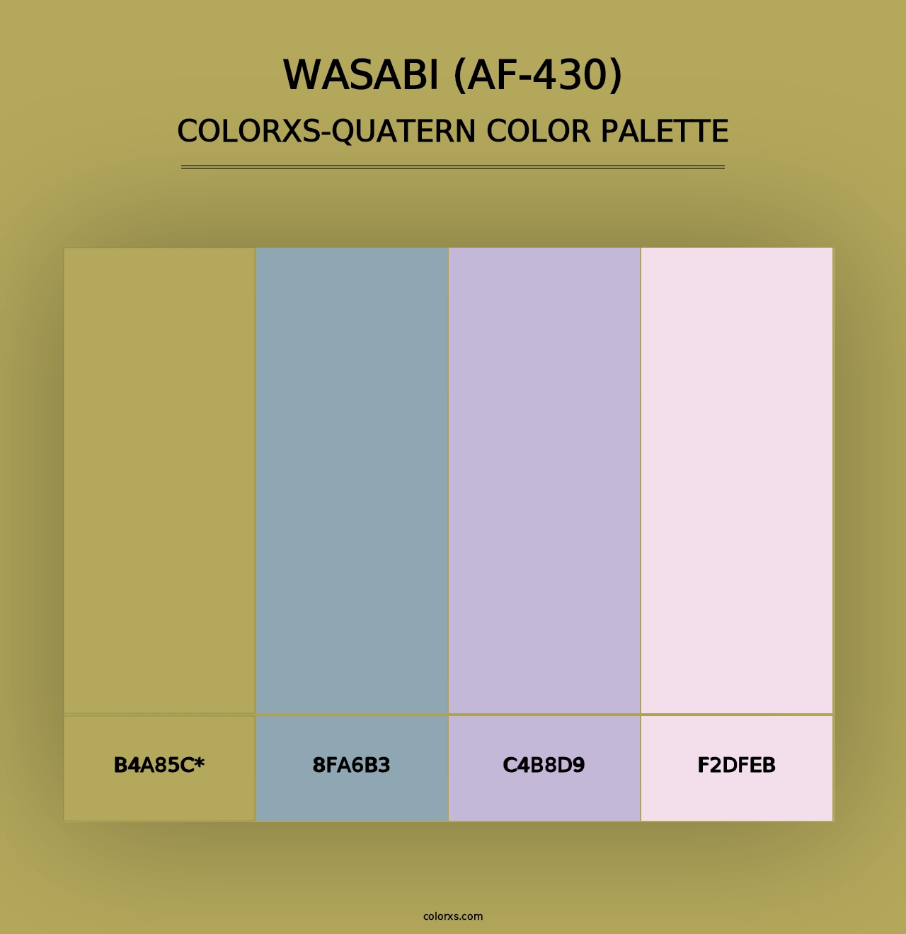 Wasabi (AF-430) - Colorxs Quad Palette