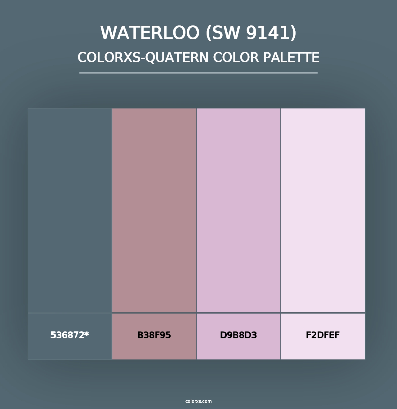 Waterloo (SW 9141) - Colorxs Quad Palette