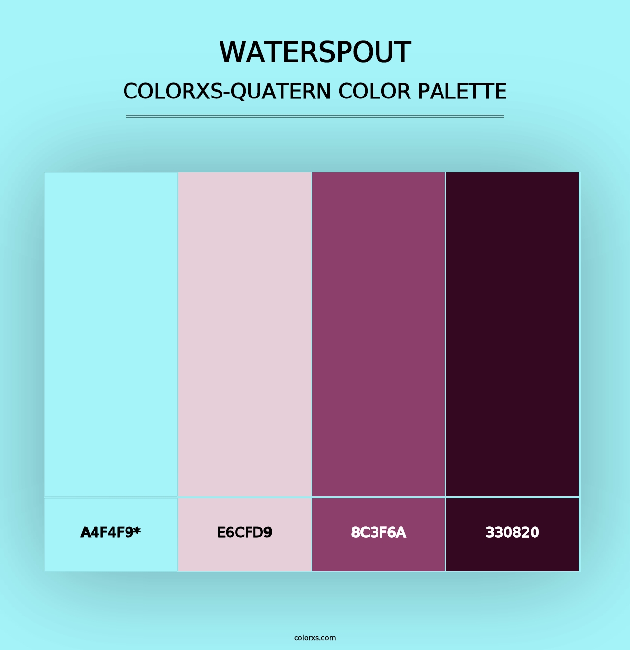 Waterspout - Colorxs Quad Palette