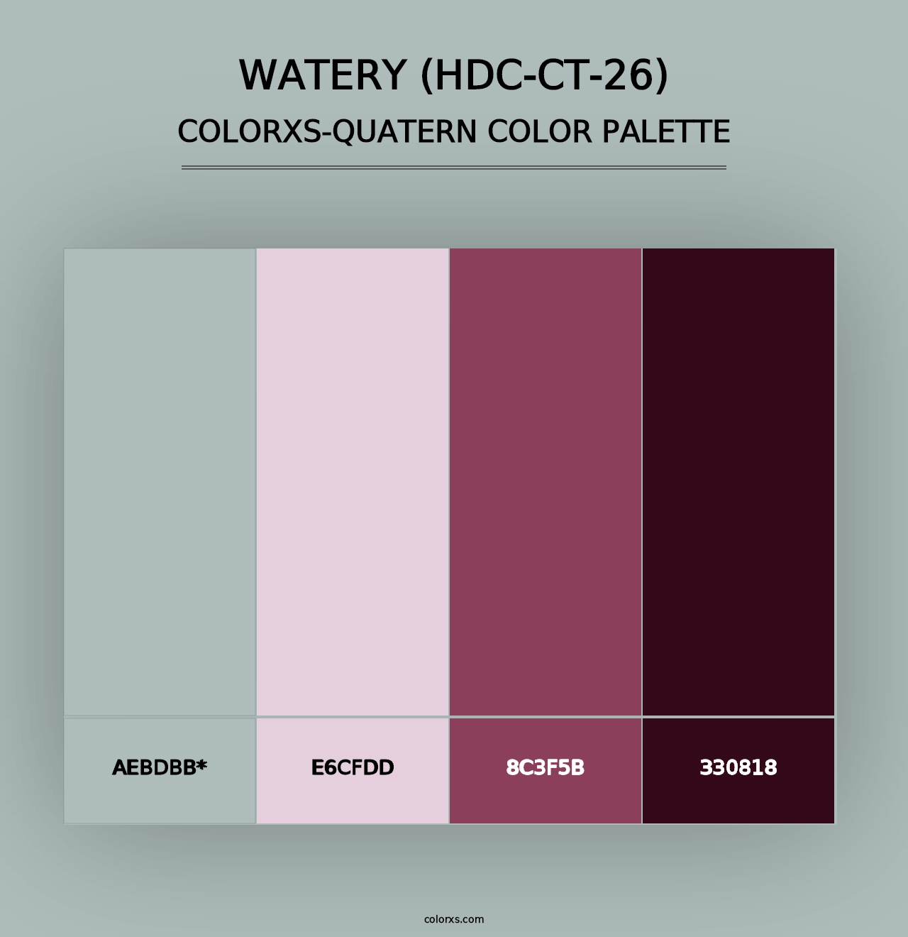 Watery (HDC-CT-26) - Colorxs Quad Palette