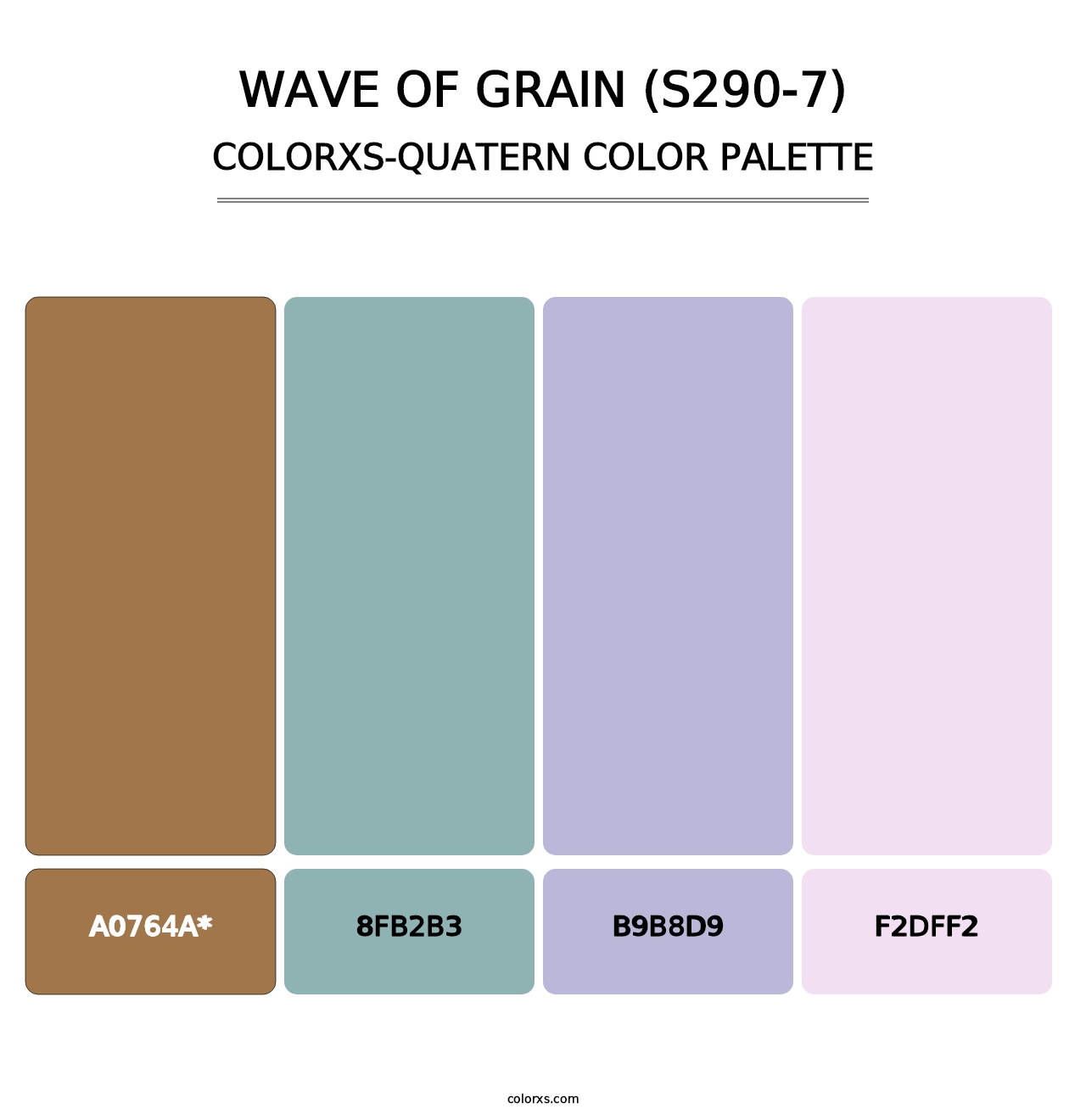 Wave Of Grain (S290-7) - Colorxs Quad Palette