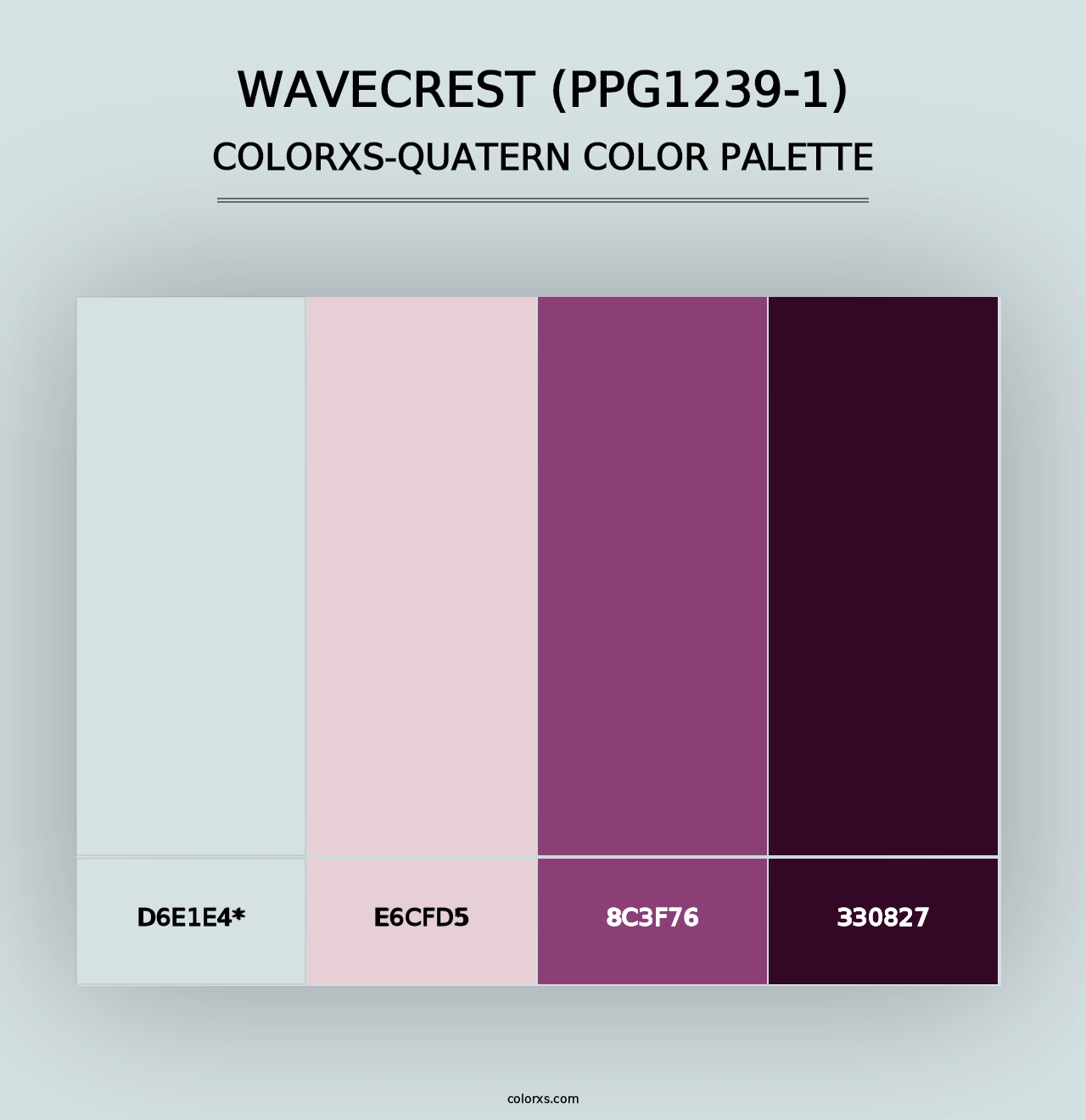 Wavecrest (PPG1239-1) - Colorxs Quad Palette