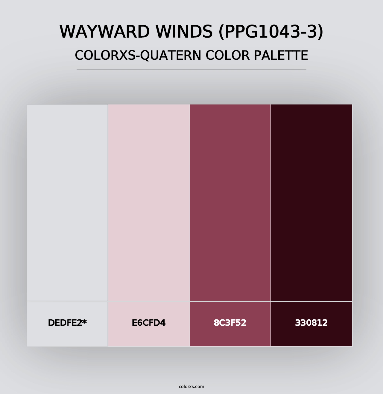 Wayward Winds (PPG1043-3) - Colorxs Quad Palette