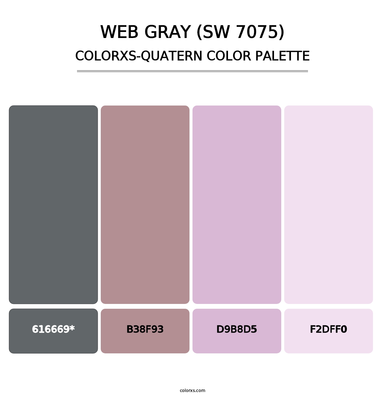 Web Gray (SW 7075) - Colorxs Quad Palette