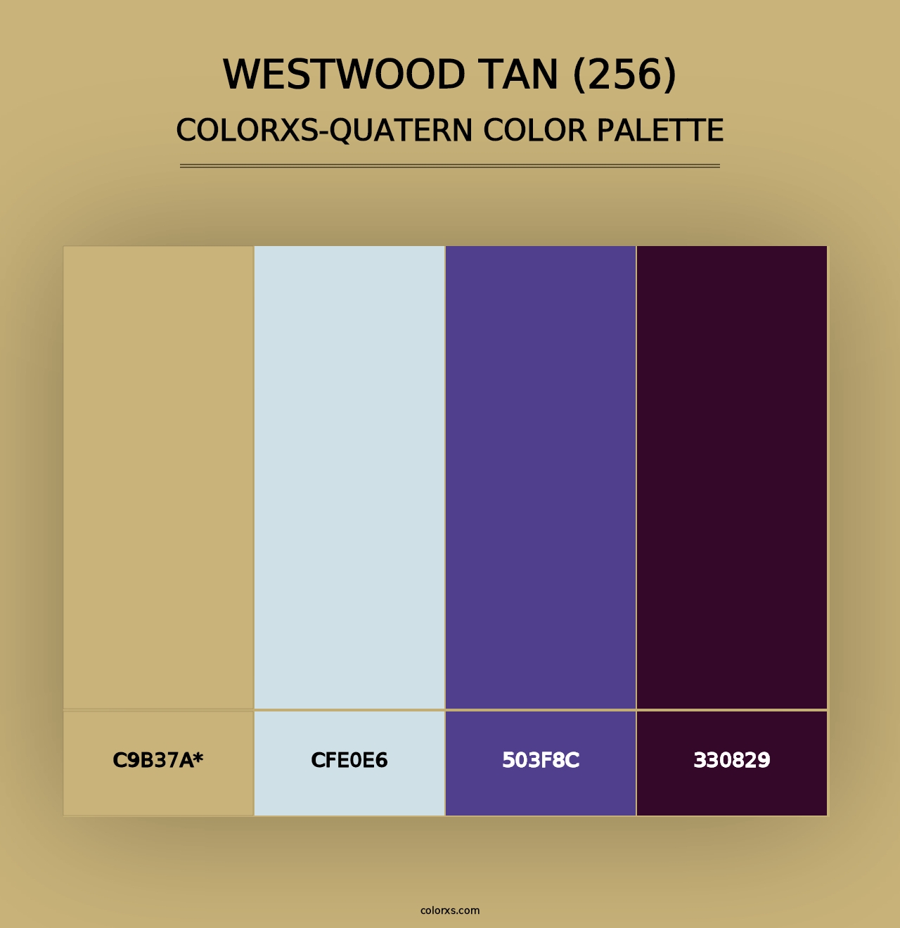 Westwood Tan (256) - Colorxs Quad Palette