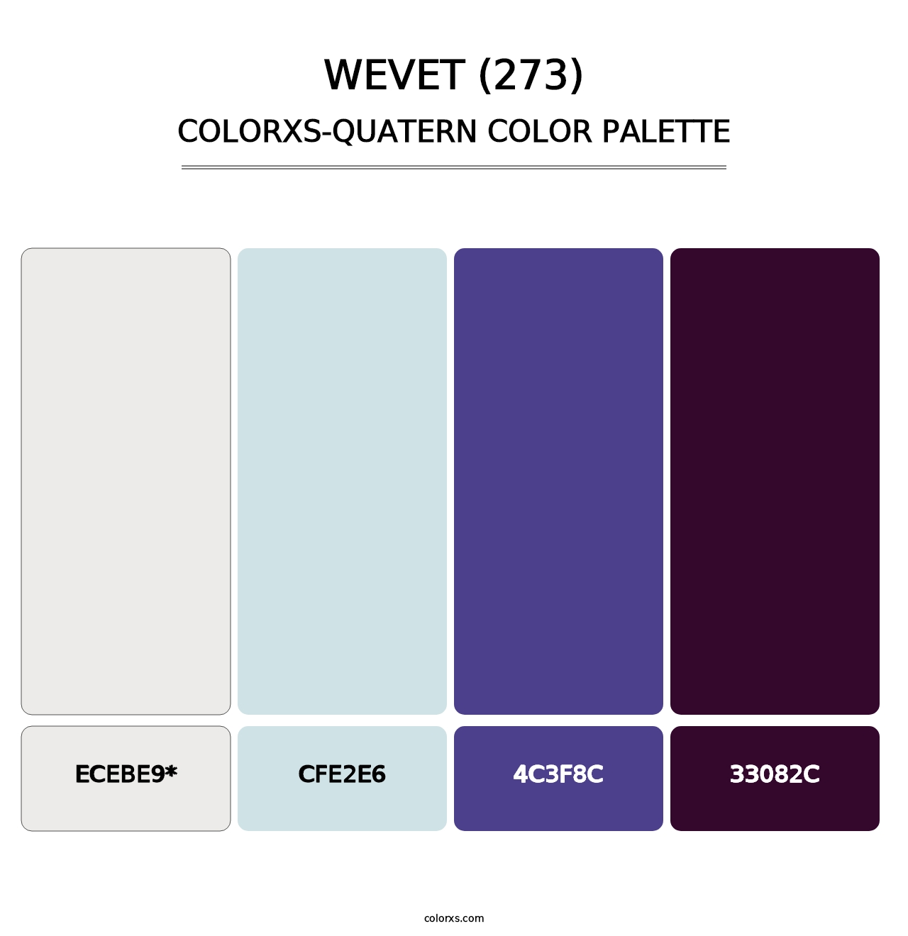 Wevet (273) - Colorxs Quad Palette