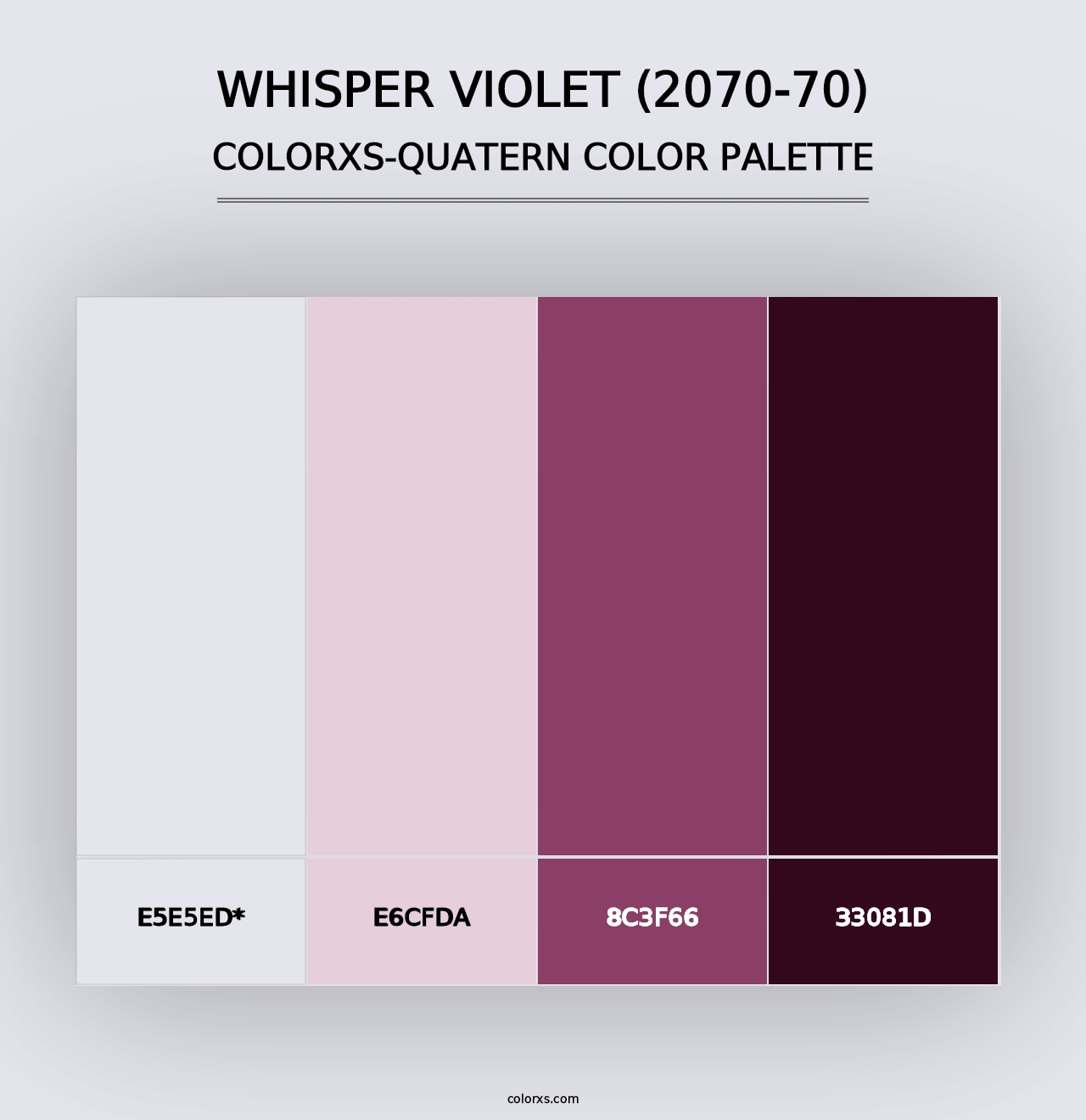 Whisper Violet (2070-70) - Colorxs Quad Palette