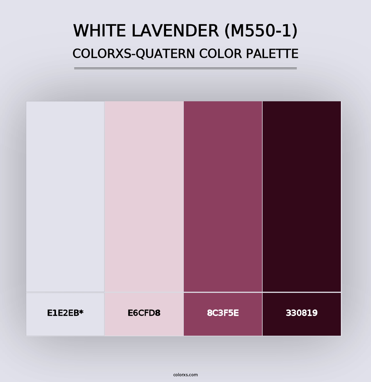 White Lavender (M550-1) - Colorxs Quad Palette