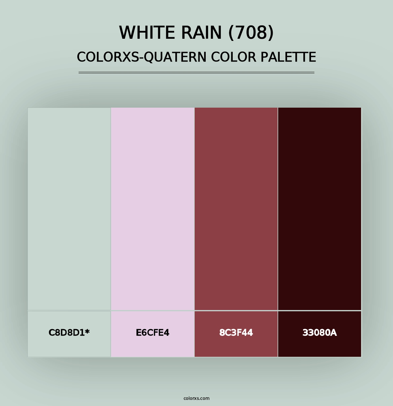 White Rain (708) - Colorxs Quad Palette