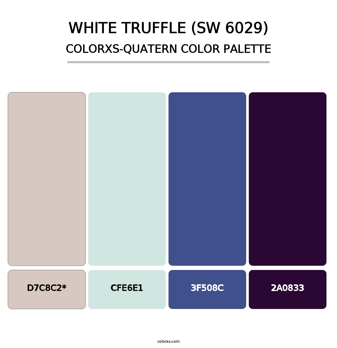 White Truffle (SW 6029) - Colorxs Quad Palette