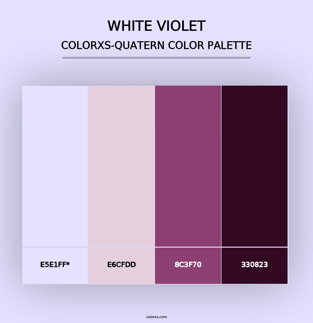 White Violet - Colorxs Quad Palette