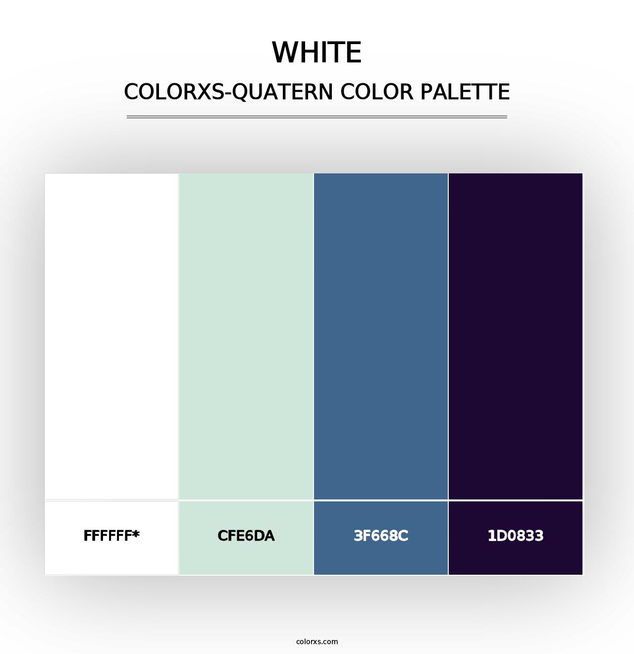 White - Colorxs Quad Palette