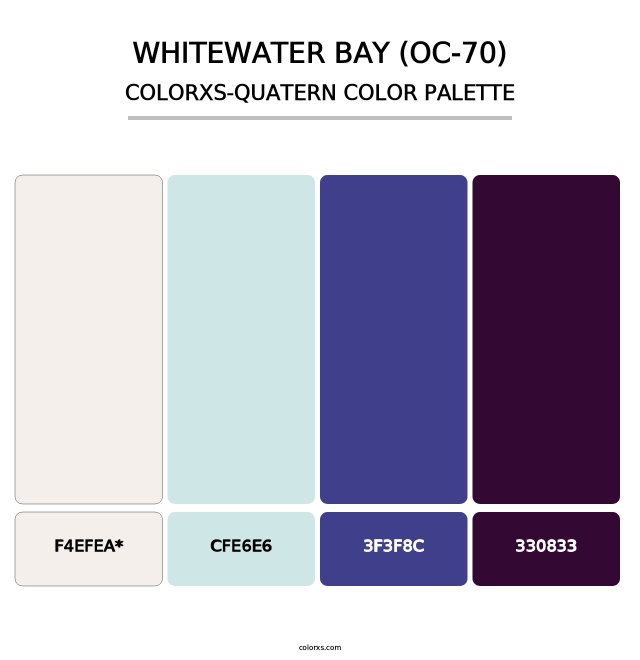 Whitewater Bay (OC-70) - Colorxs Quad Palette