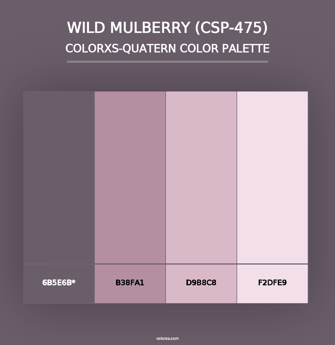 Wild Mulberry (CSP-475) - Colorxs Quad Palette