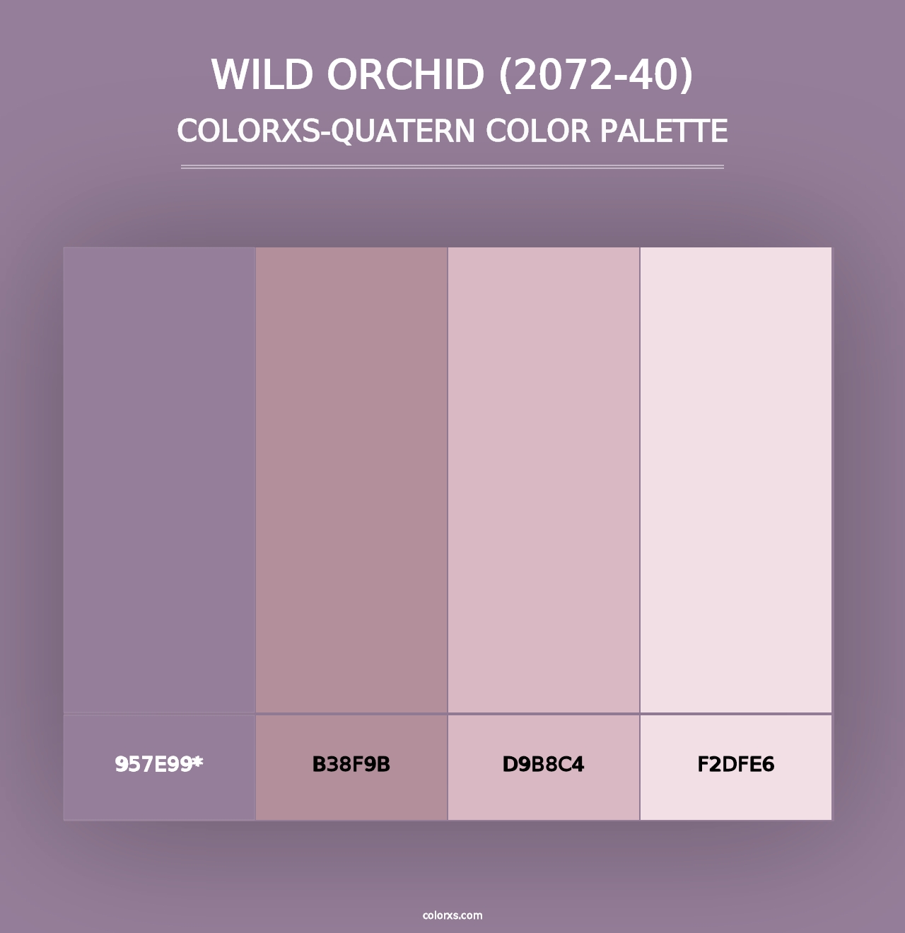 Wild Orchid (2072-40) - Colorxs Quad Palette