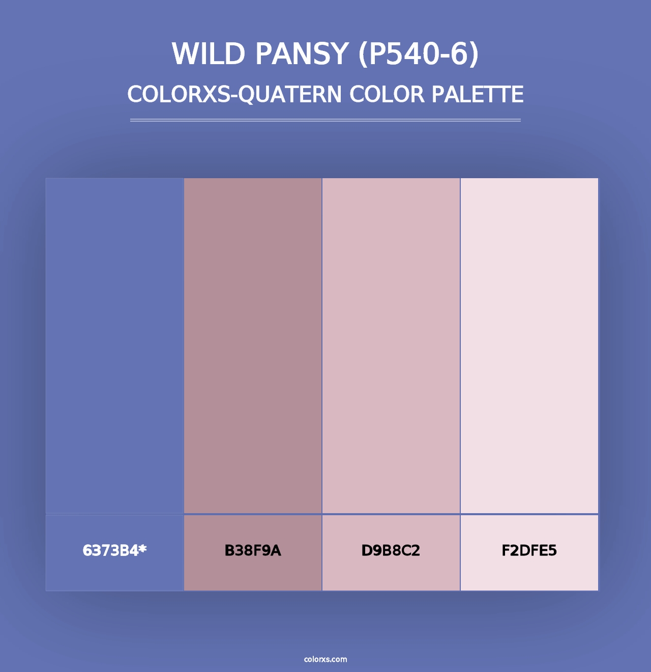 Wild Pansy (P540-6) - Colorxs Quad Palette