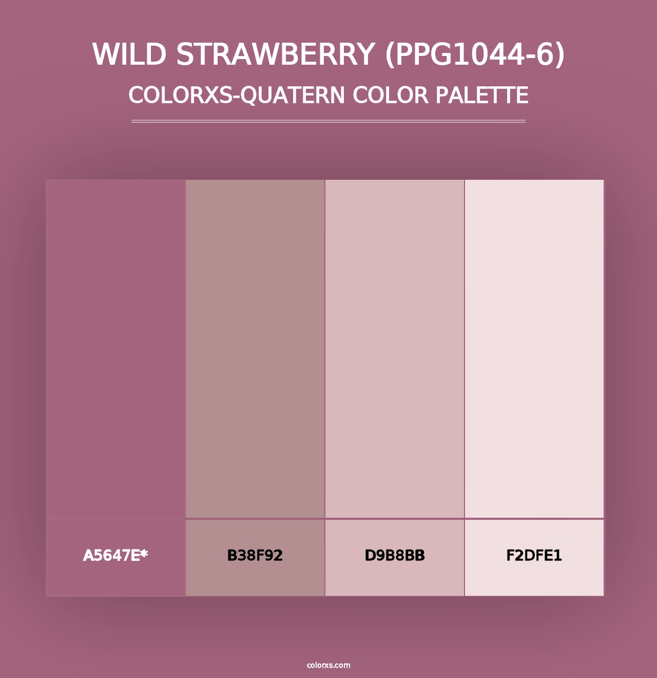 Wild Strawberry (PPG1044-6) - Colorxs Quad Palette